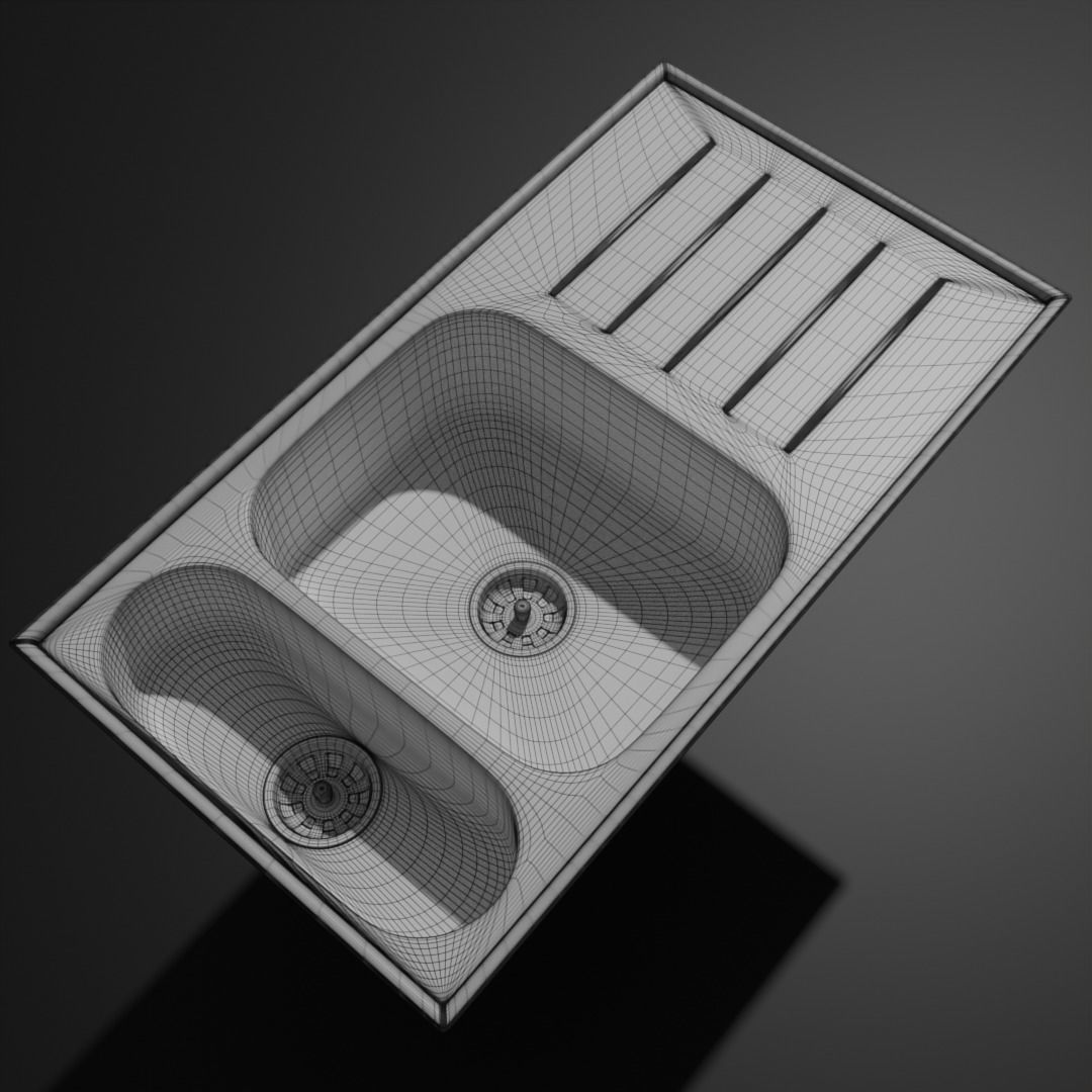 kitchen sink 3D model_1