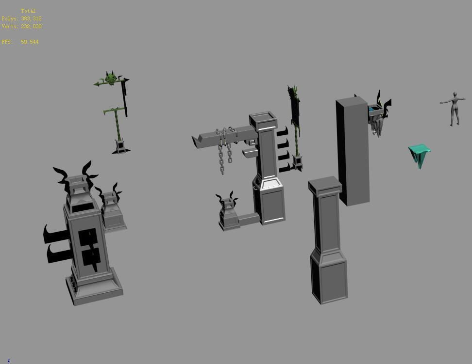 Magic territory - debris 3D model_1