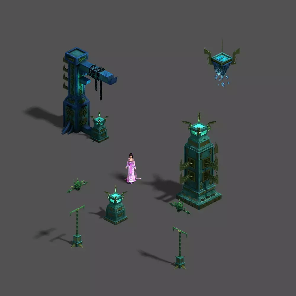 Magic territory - debris 3D model_0