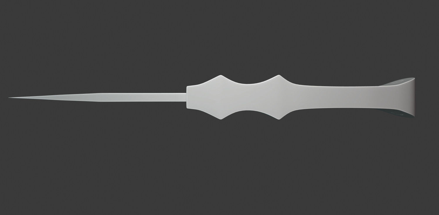 Knifes knife Low-poly 3D model_2