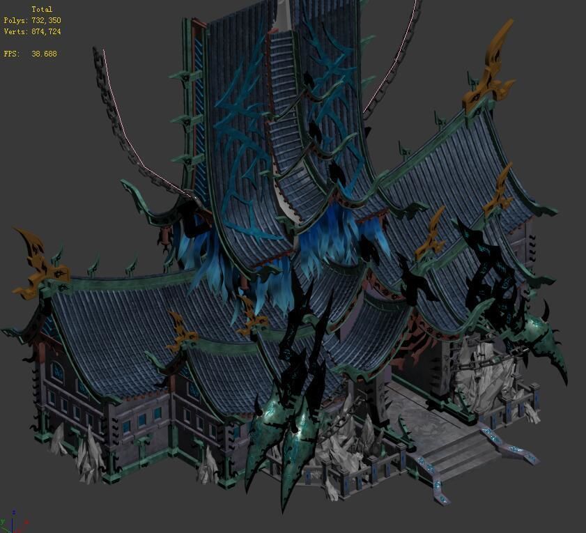 Magic territory - the main hall 3D model_1