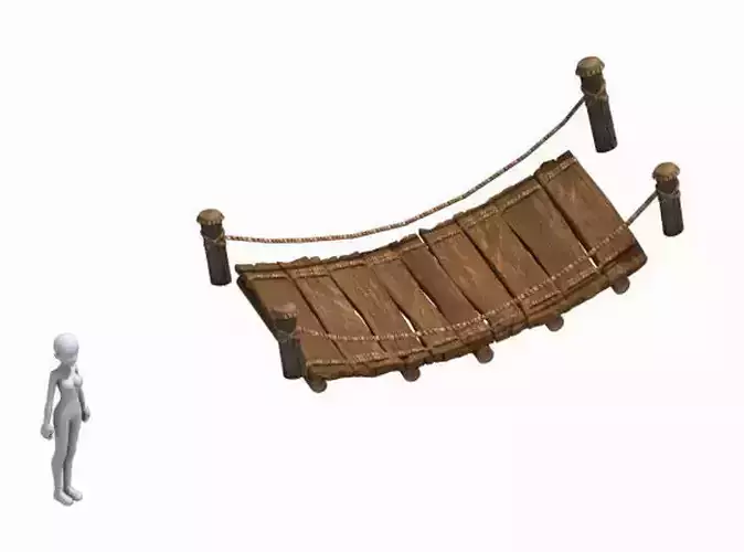 Wood - suspension bridge