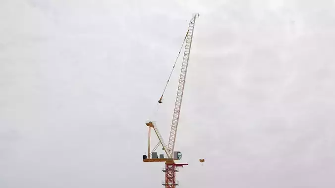 Luffing Jib Tower Crane 2 with External Climbing Frame