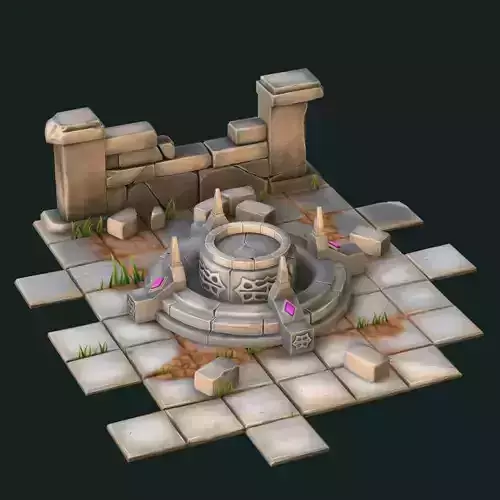 Pedestal  wall and tile