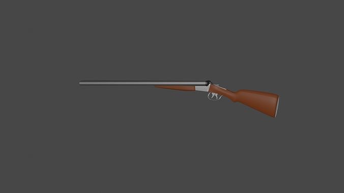 shootgun shotgun Low-poly 3D model