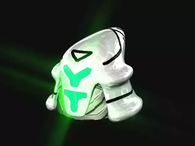 Surprise Helmet Spaceship Low-poly 3D model