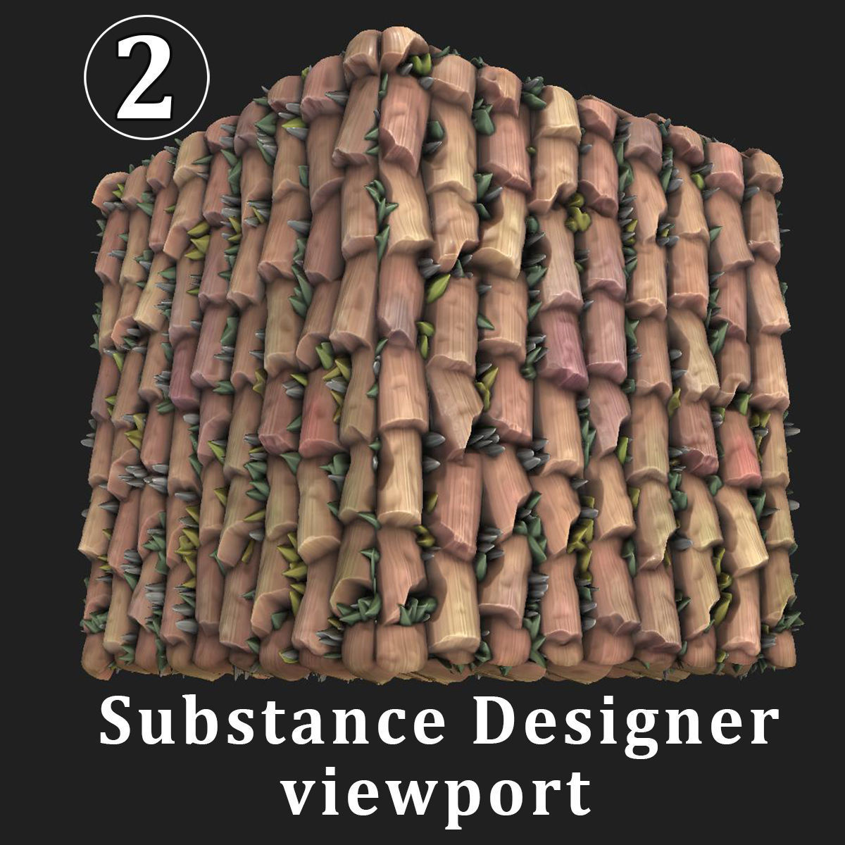 Roof Red Cartoon 3D model_3