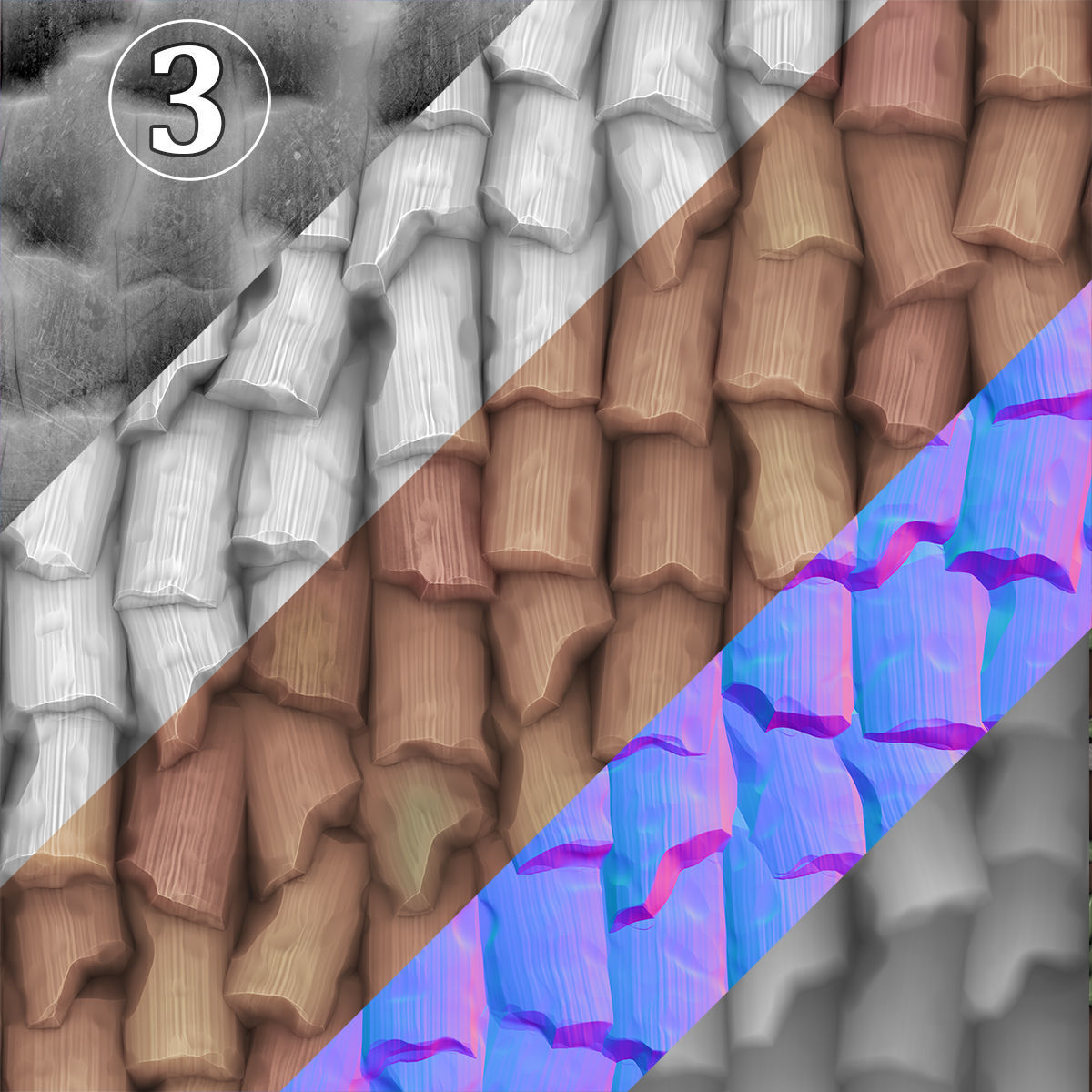 Roof Red Cartoon 3D model_6