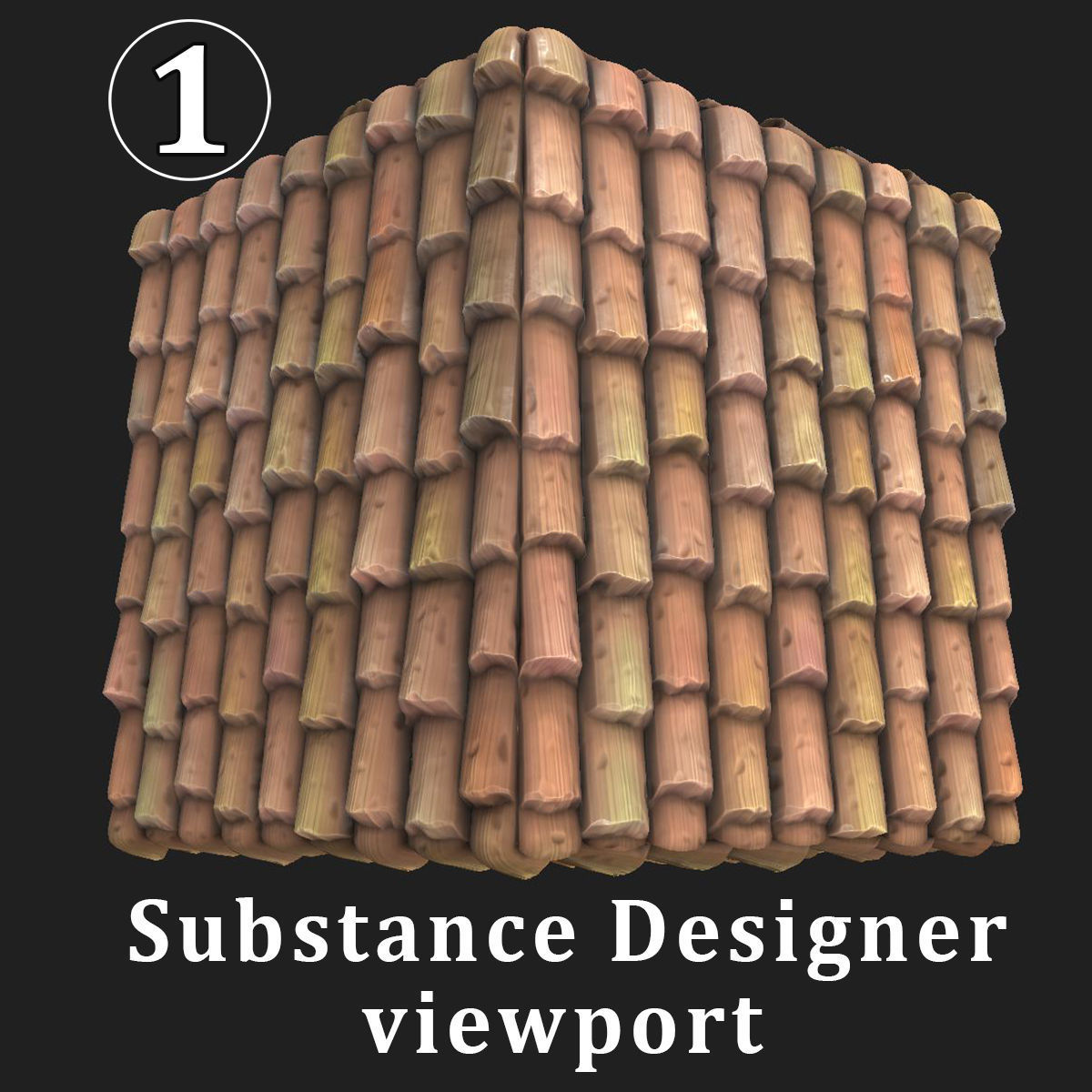 Roof Red Cartoon 3D model_1