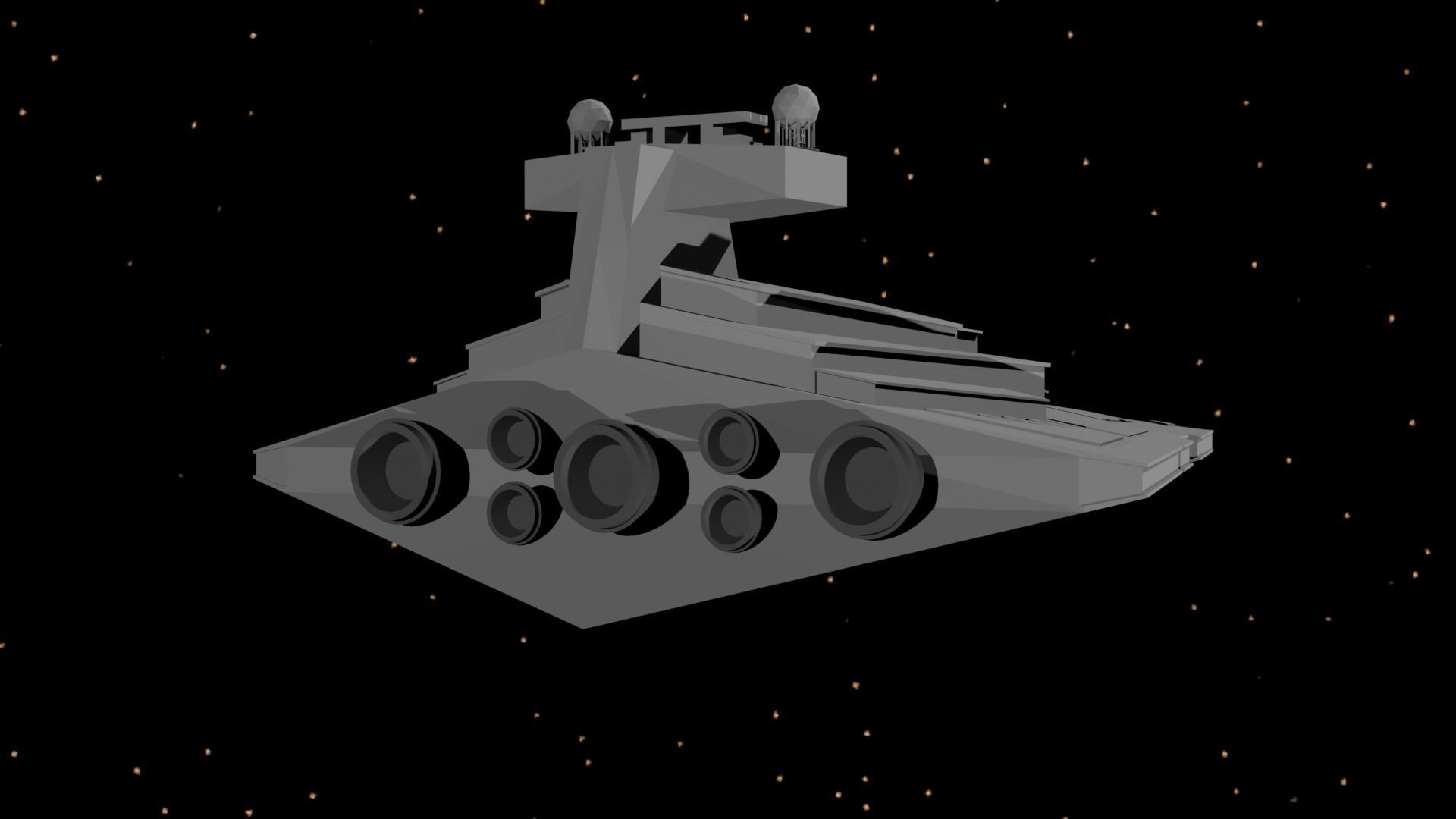 Star Wars - Star Destroyer 3D model_2