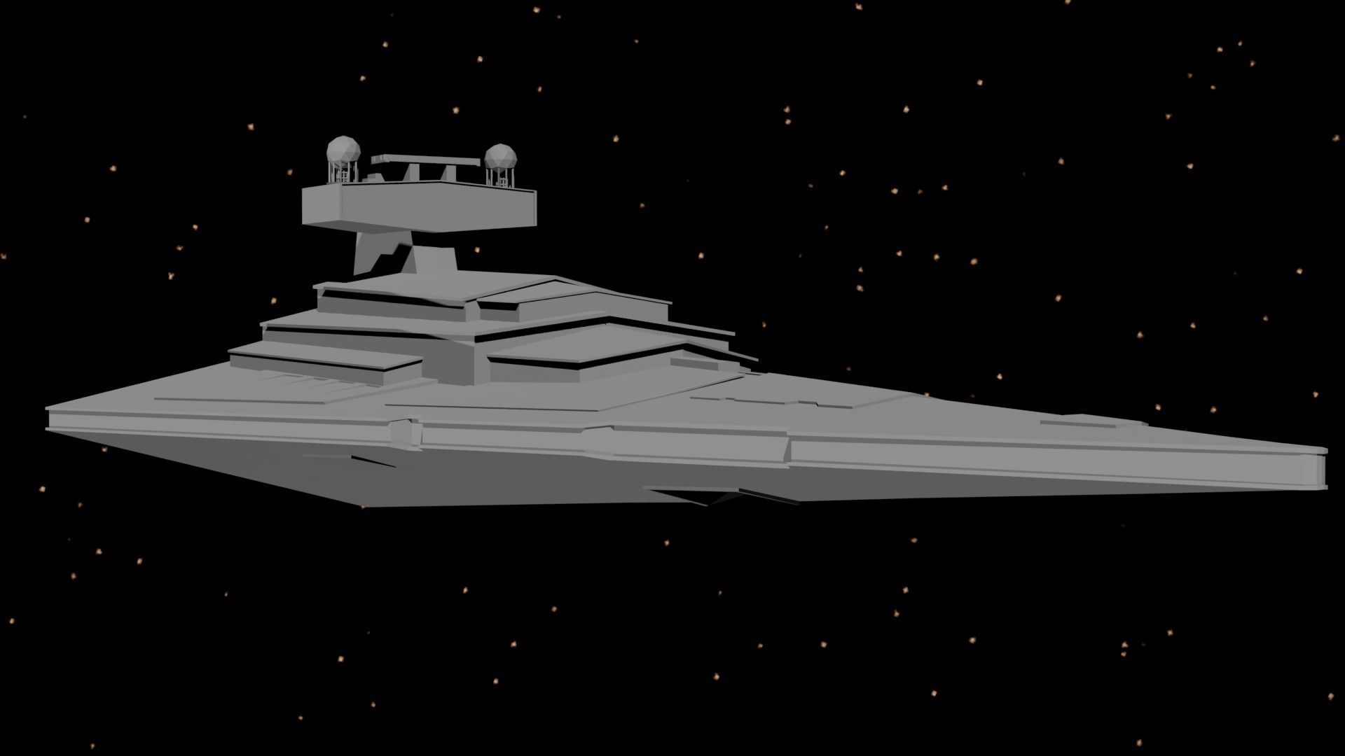 Star Wars - Star Destroyer 3D model_1