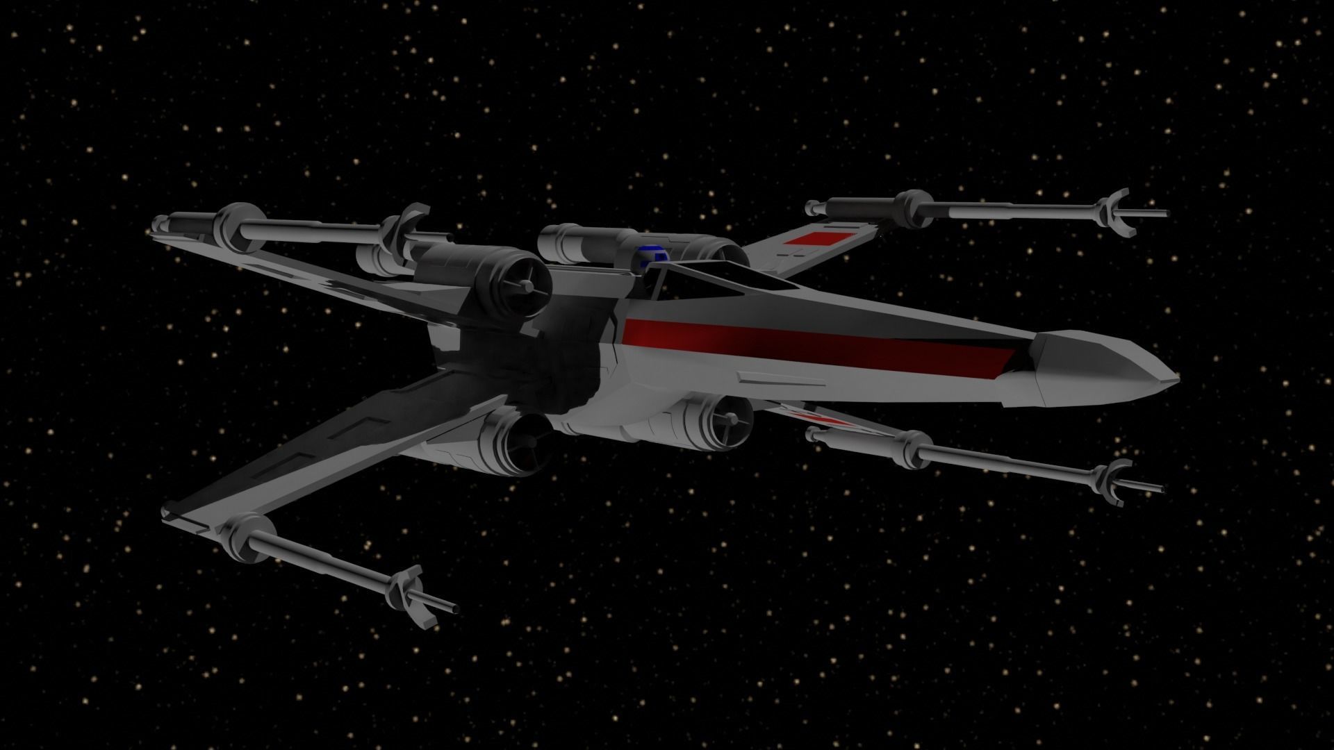 Star Wars - X Wing 3D model_2