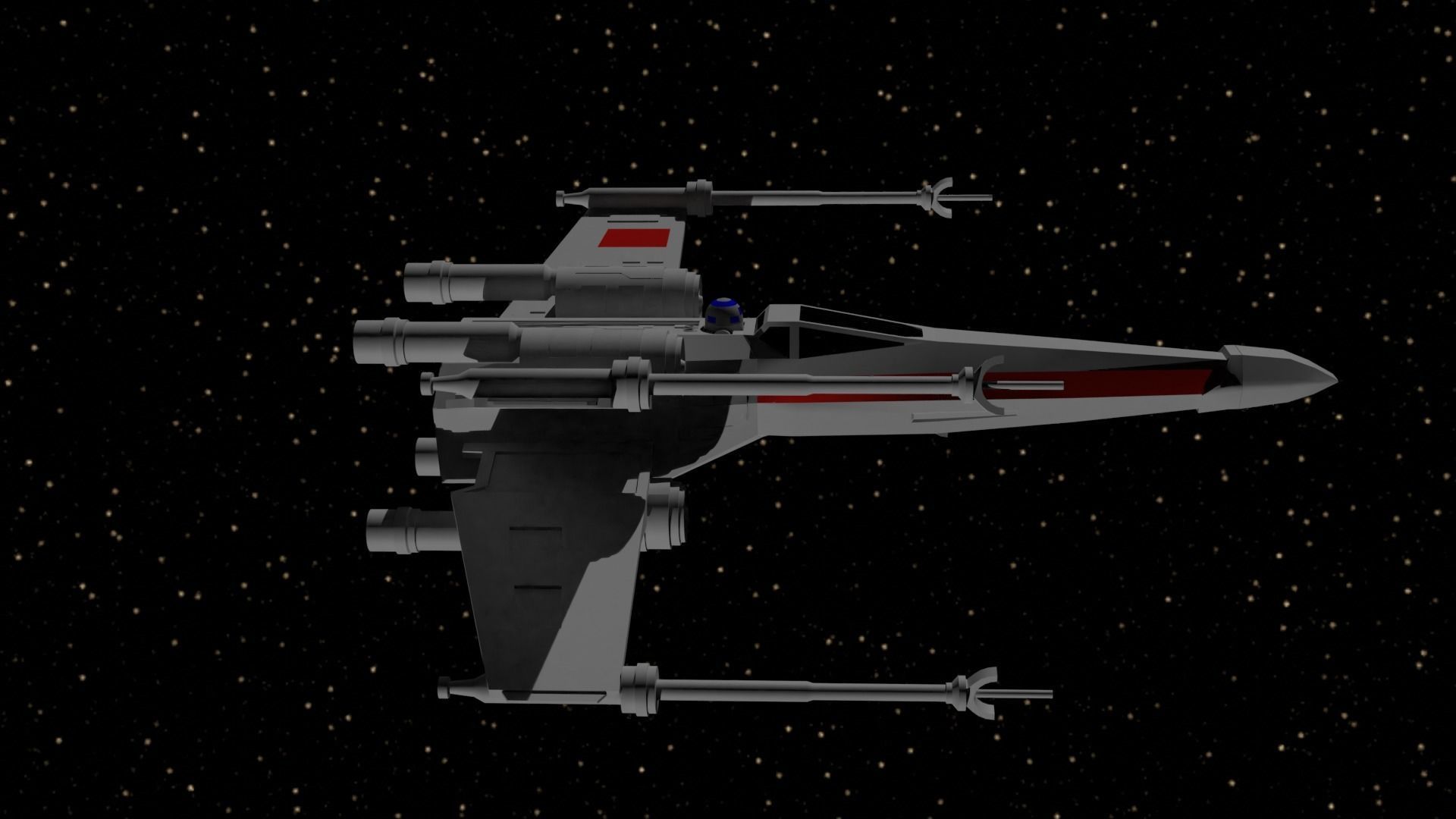 Star Wars - X Wing 3D model_3