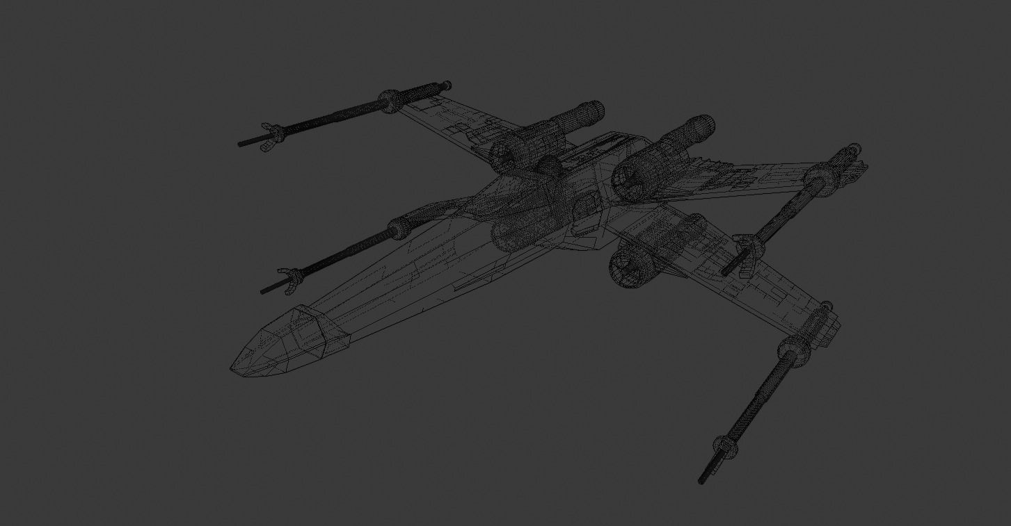 Star Wars - X Wing 3D model_6