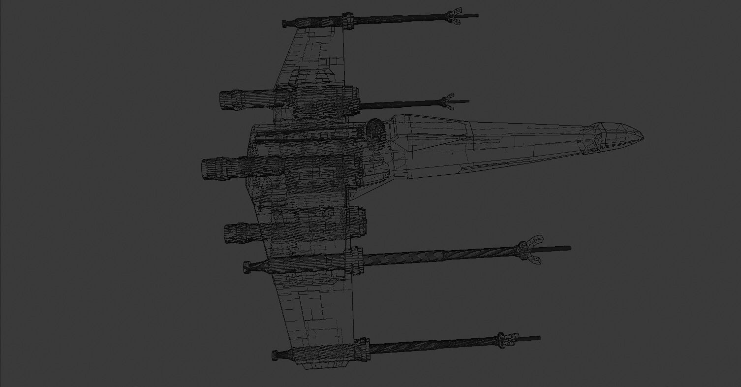 Star Wars - X Wing 3D model_7