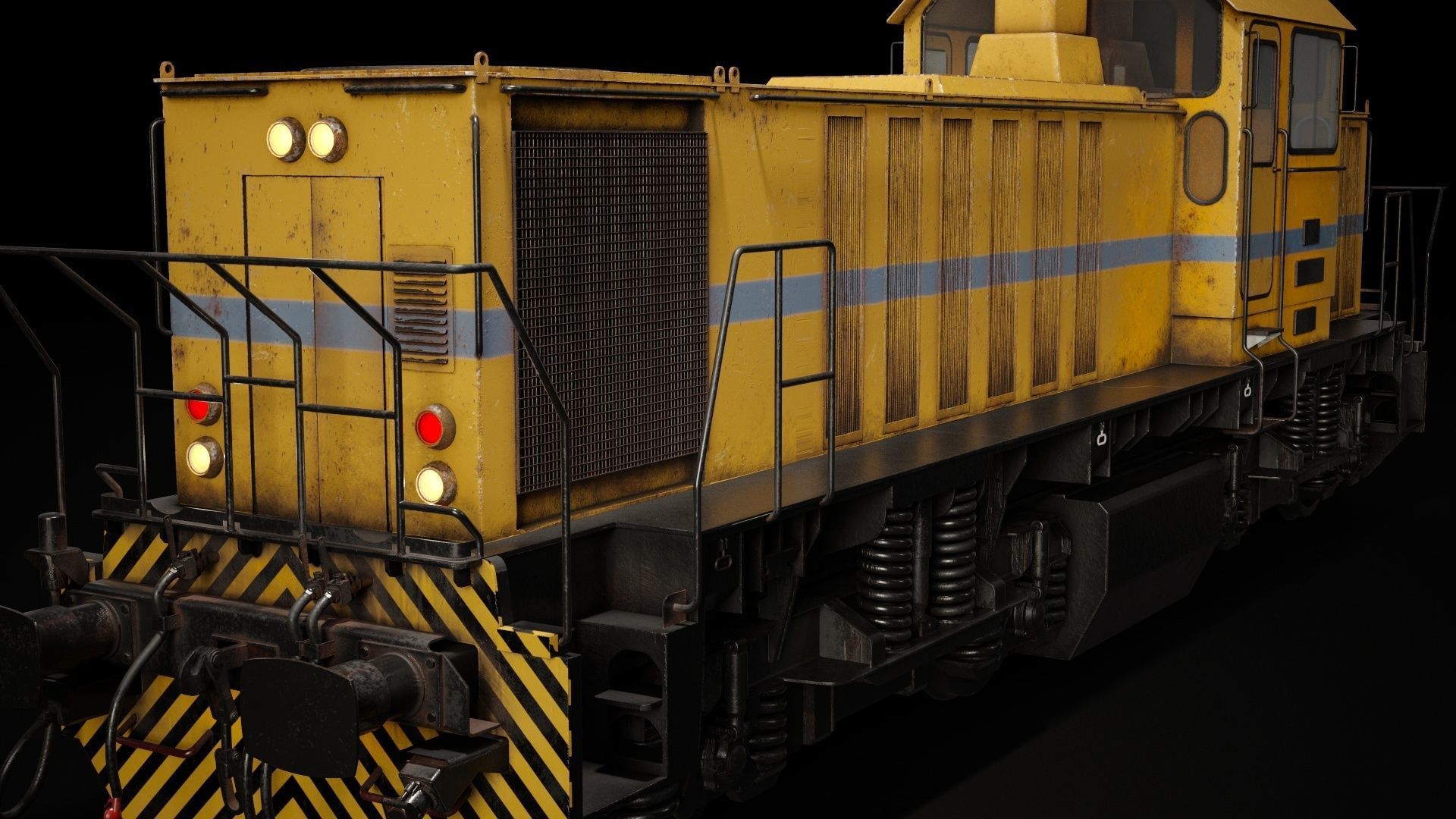 DHS131 locomotive 3D model_4