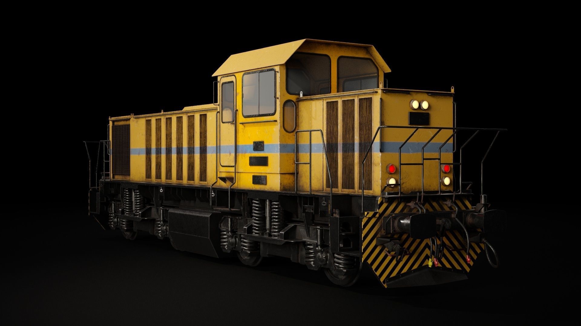 DHS131 locomotive 3D model_1