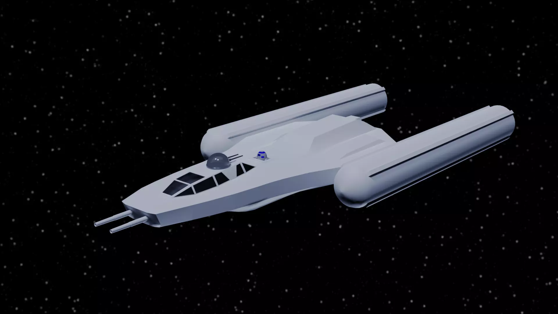 Star Wars - Y Wing StarFighter 3D model_0