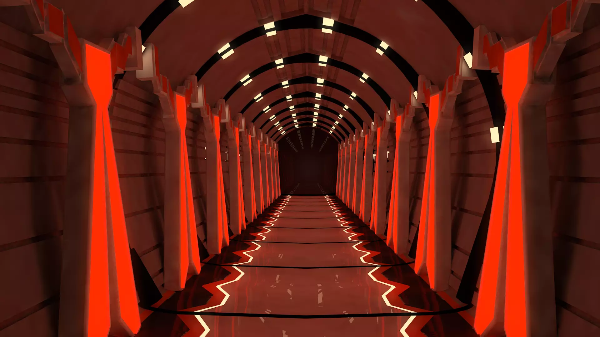 3D model Sci Fi Corridor VR / AR / low-poly | CGTrader