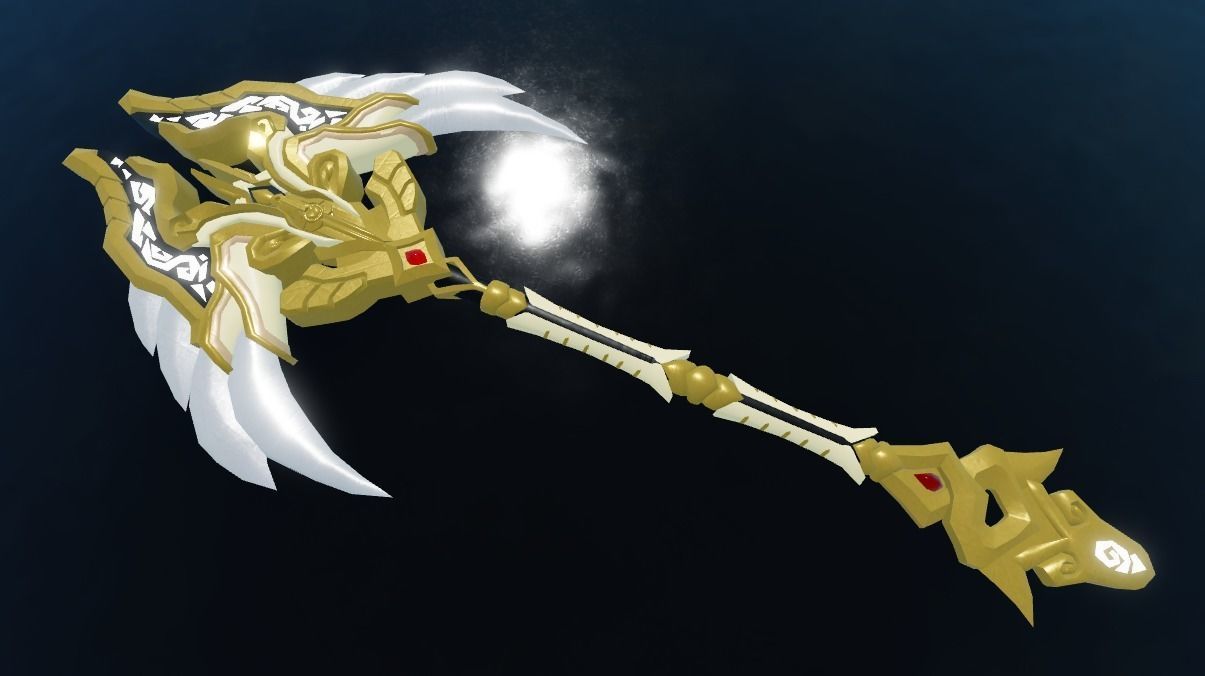 Holy Axe Low-poly 3D model_2