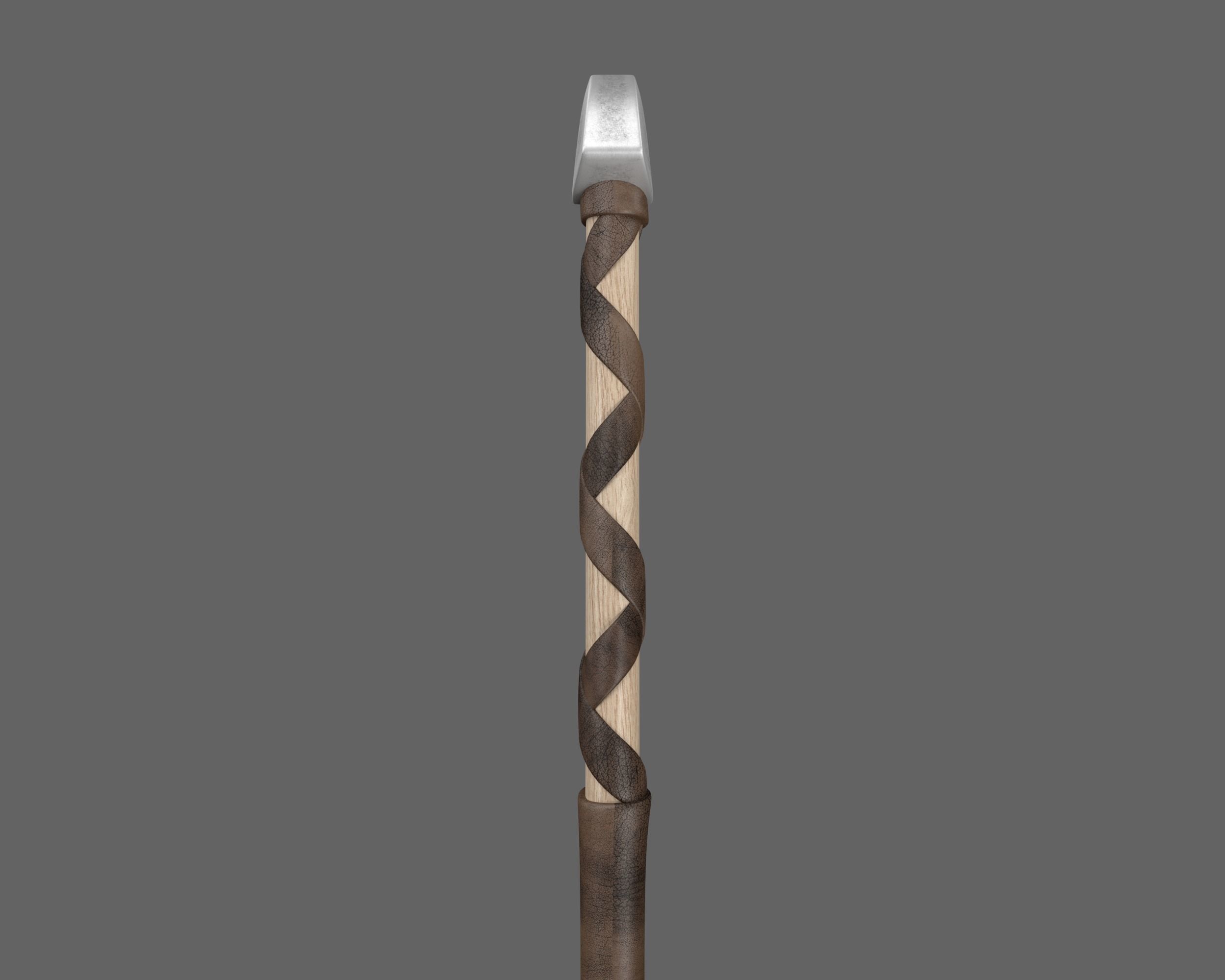 Ancient Viking Axe Low-poly 3D model_14