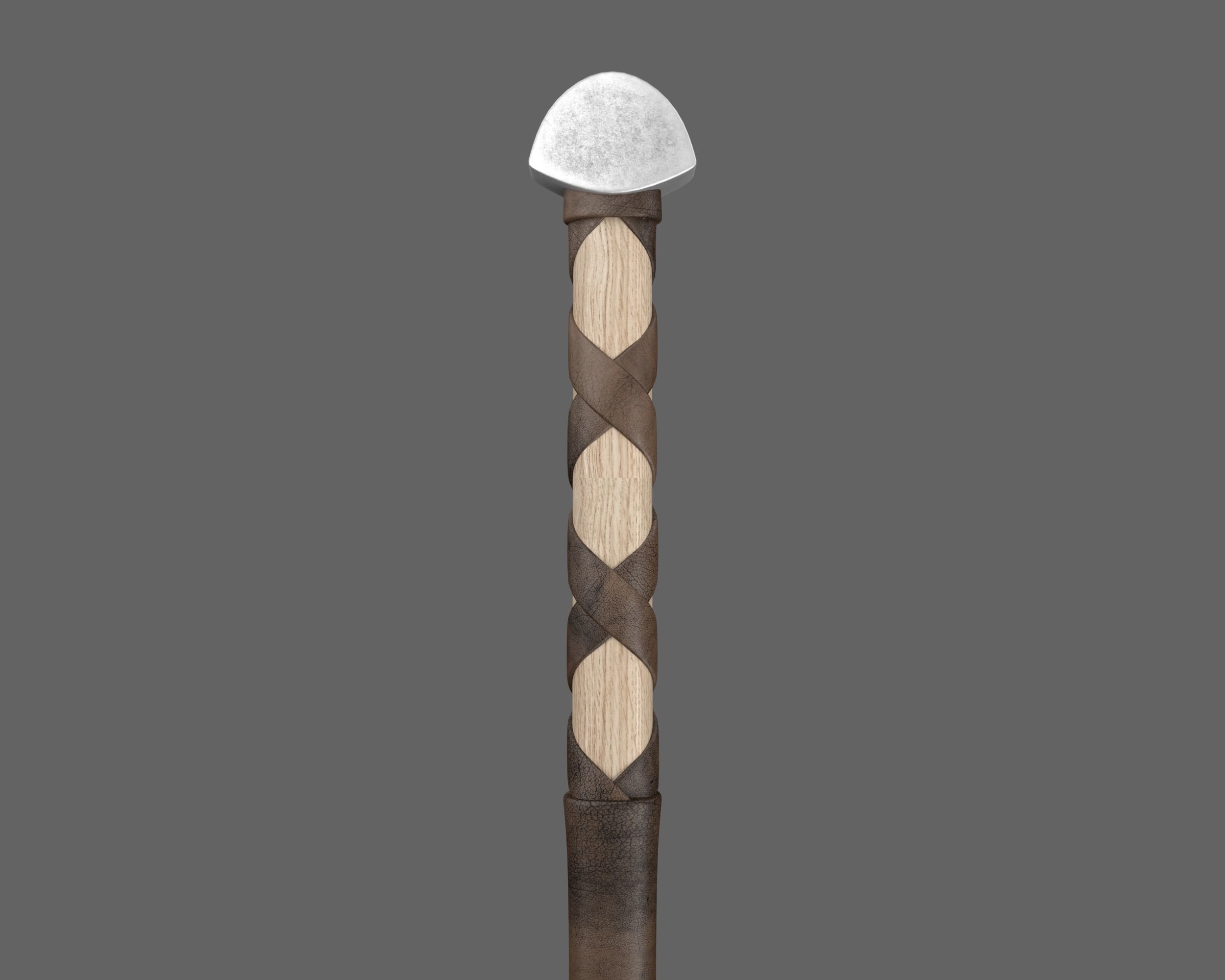 Ancient Viking Axe Low-poly 3D model_11