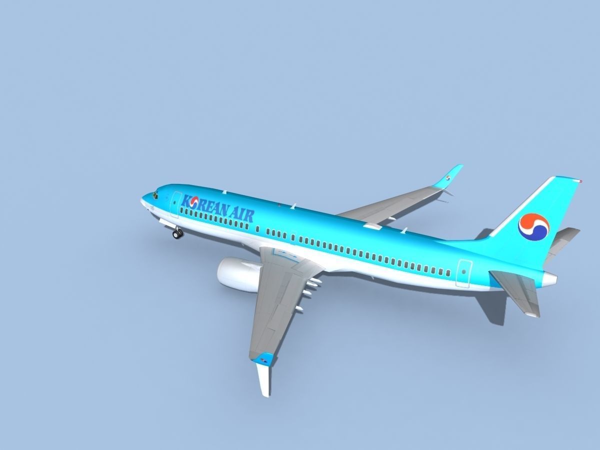 Boeing 737-800 Max Korean Air 3D model_8