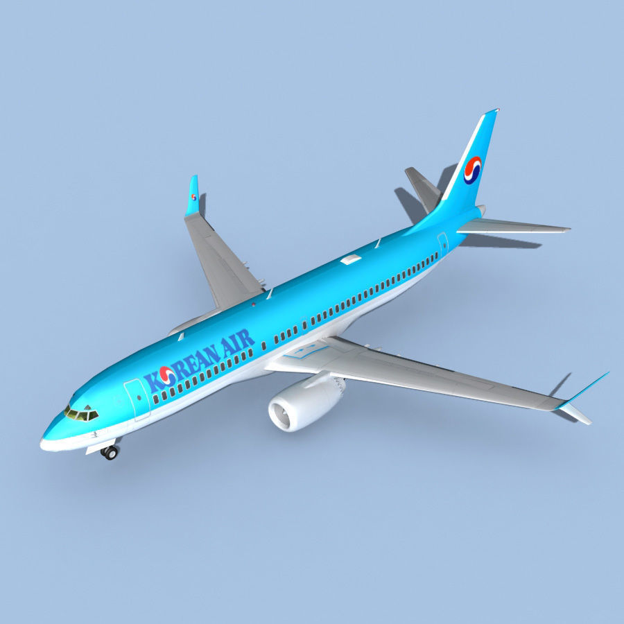 Boeing 737-800 Max Korean Air 3D model_11