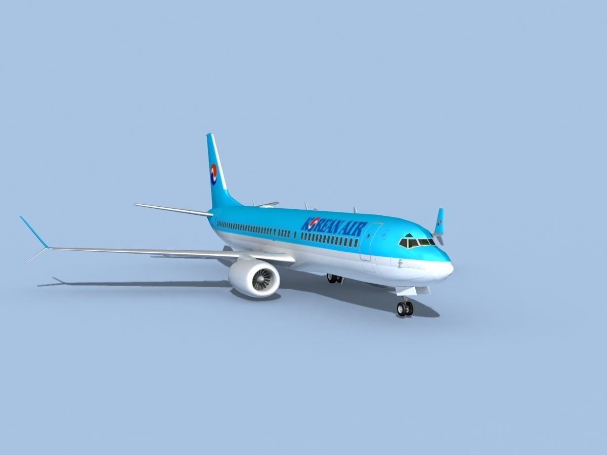 Boeing 737-800 Max Korean Air 3D model_2