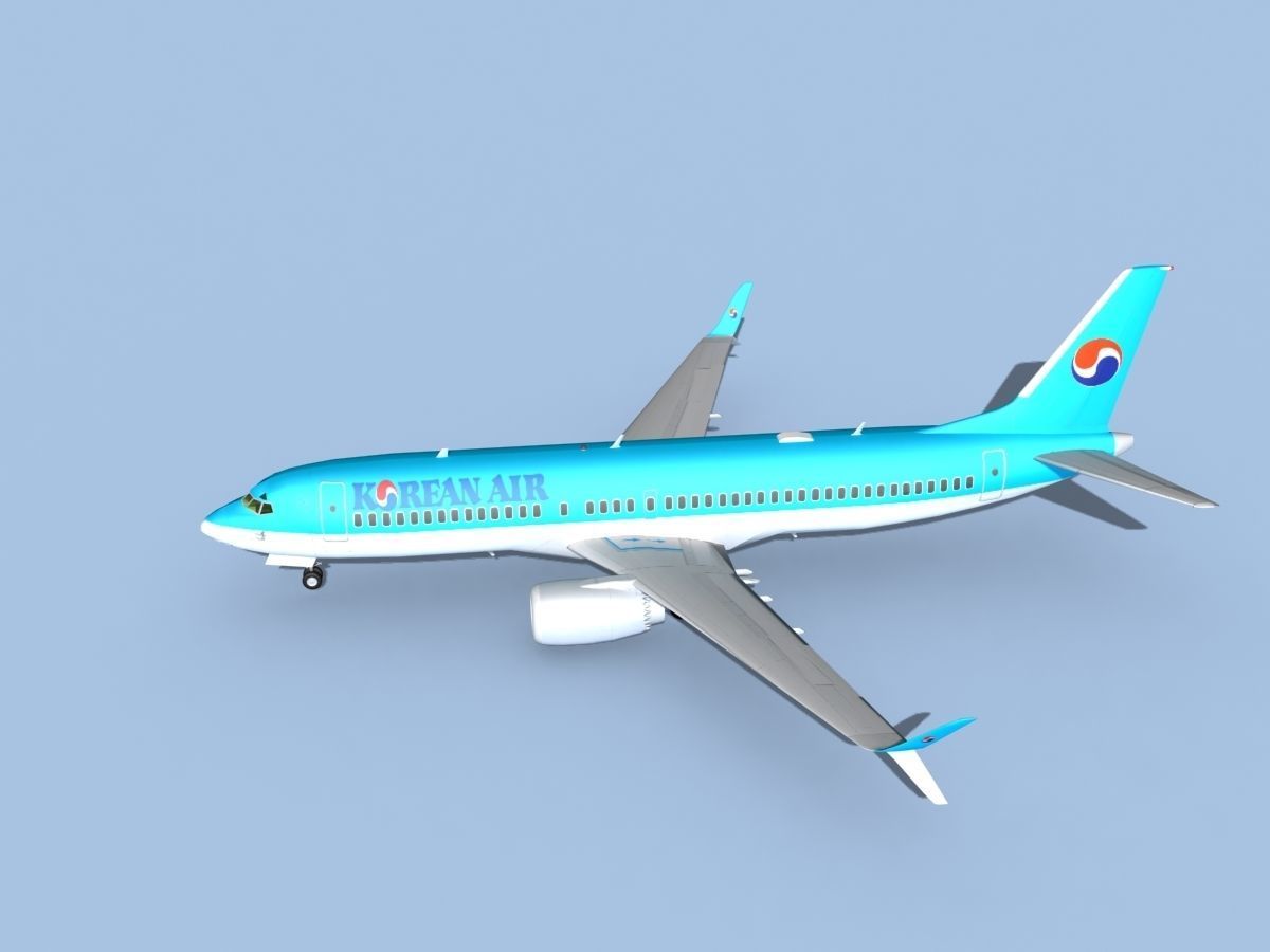 Boeing 737-800 Max Korean Air 3D model_9