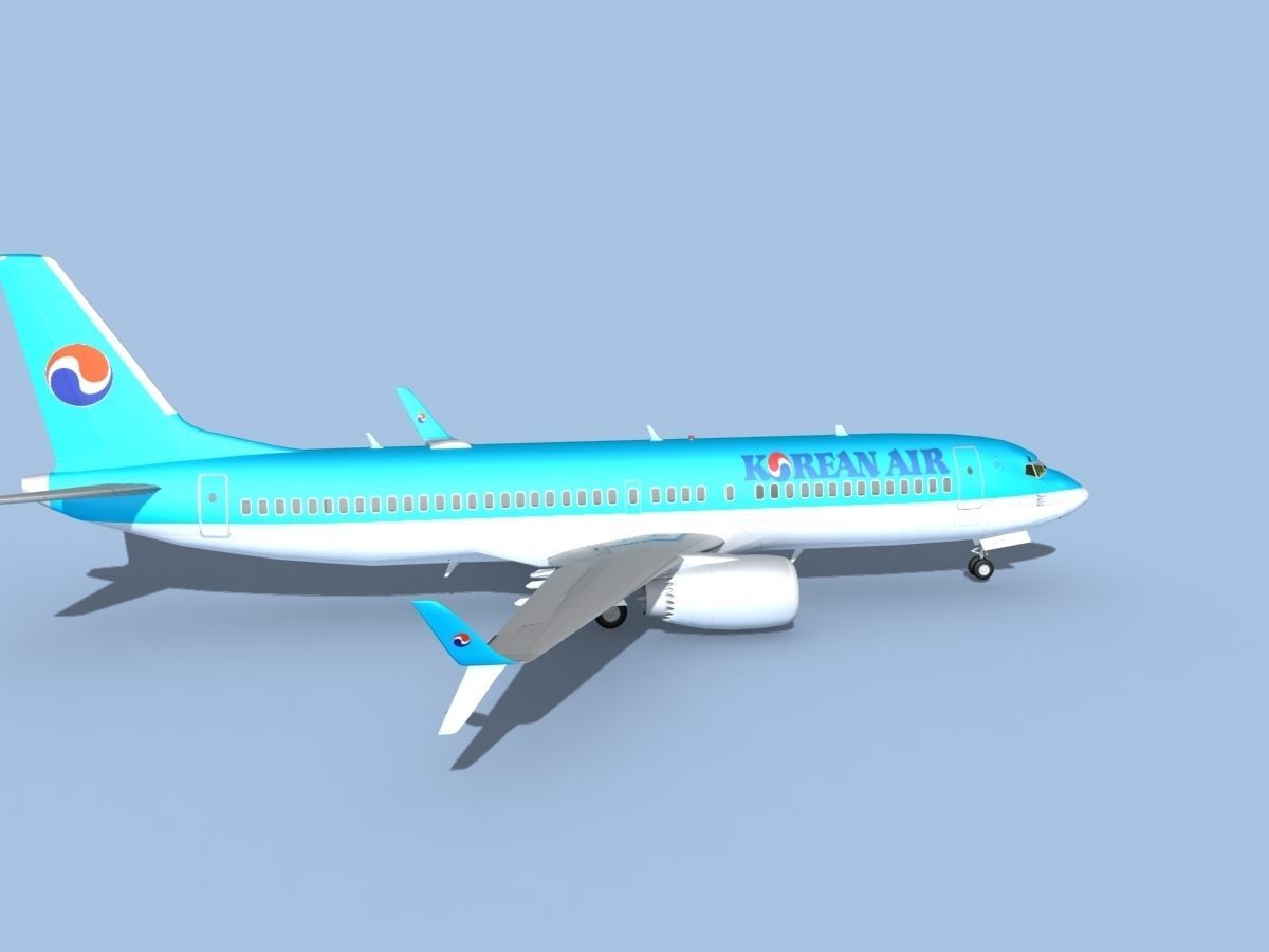 Boeing 737-800 Max Korean Air 3D model_4
