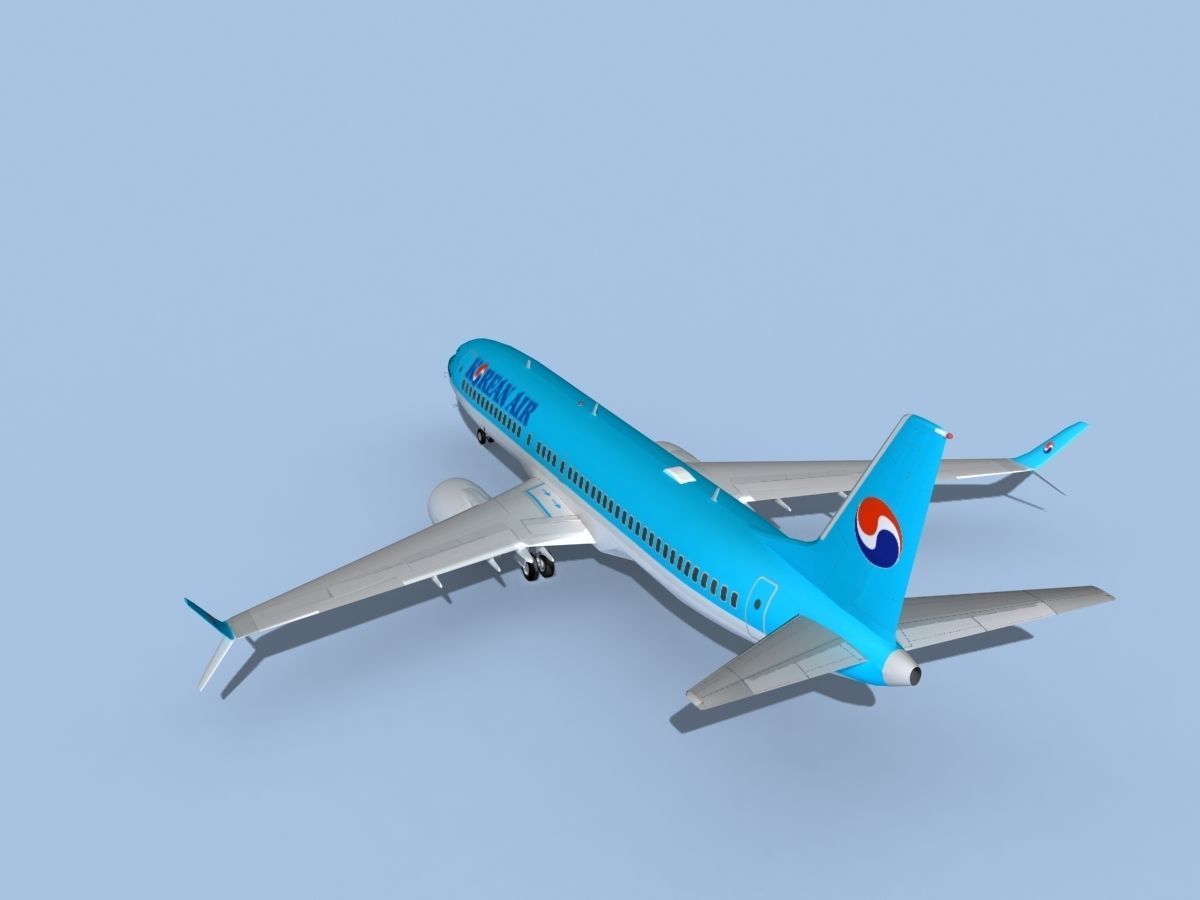 Boeing 737-800 Max Korean Air 3D model_7