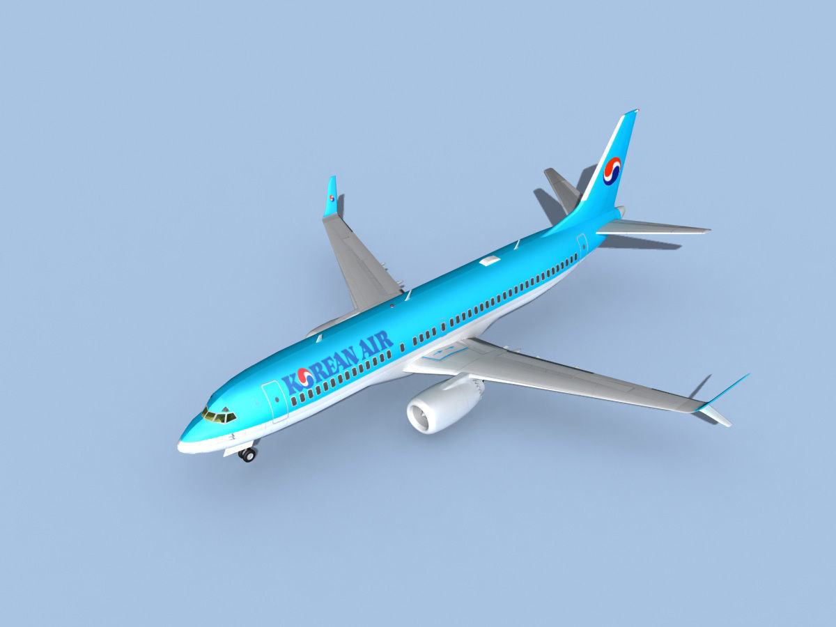 Boeing 737-800 Max Korean Air 3D model_10