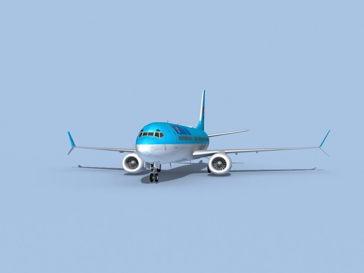 Boeing 737-800 Max Korean Air 3D model_1