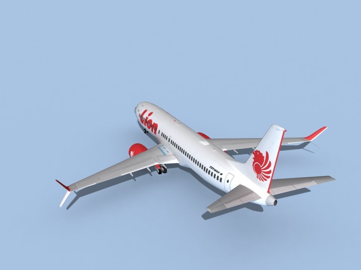 Boeing 737-800 Max Lion Air 3D model_7