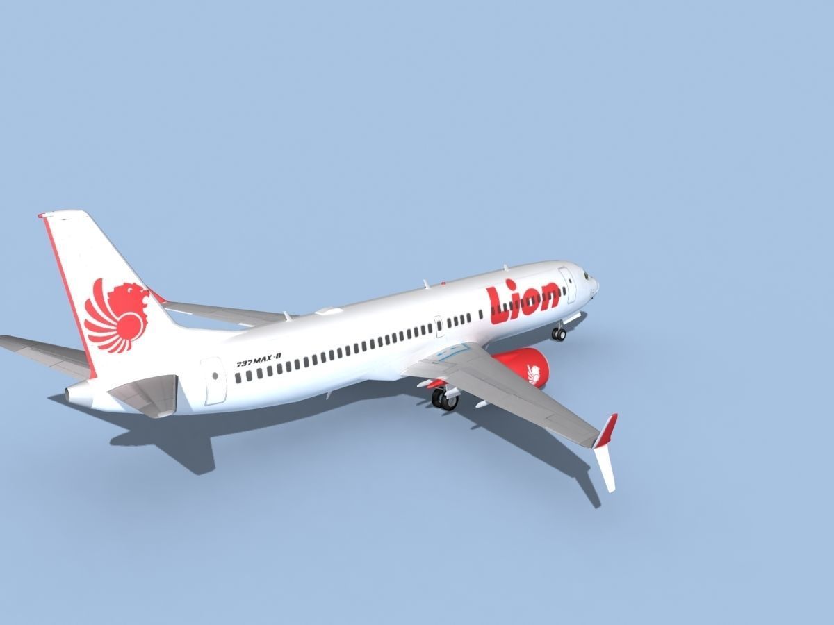 Boeing 737-800 Max Lion Air 3D model_5