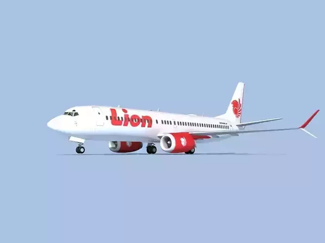 Boeing 737-800 Max Lion Air 3D model