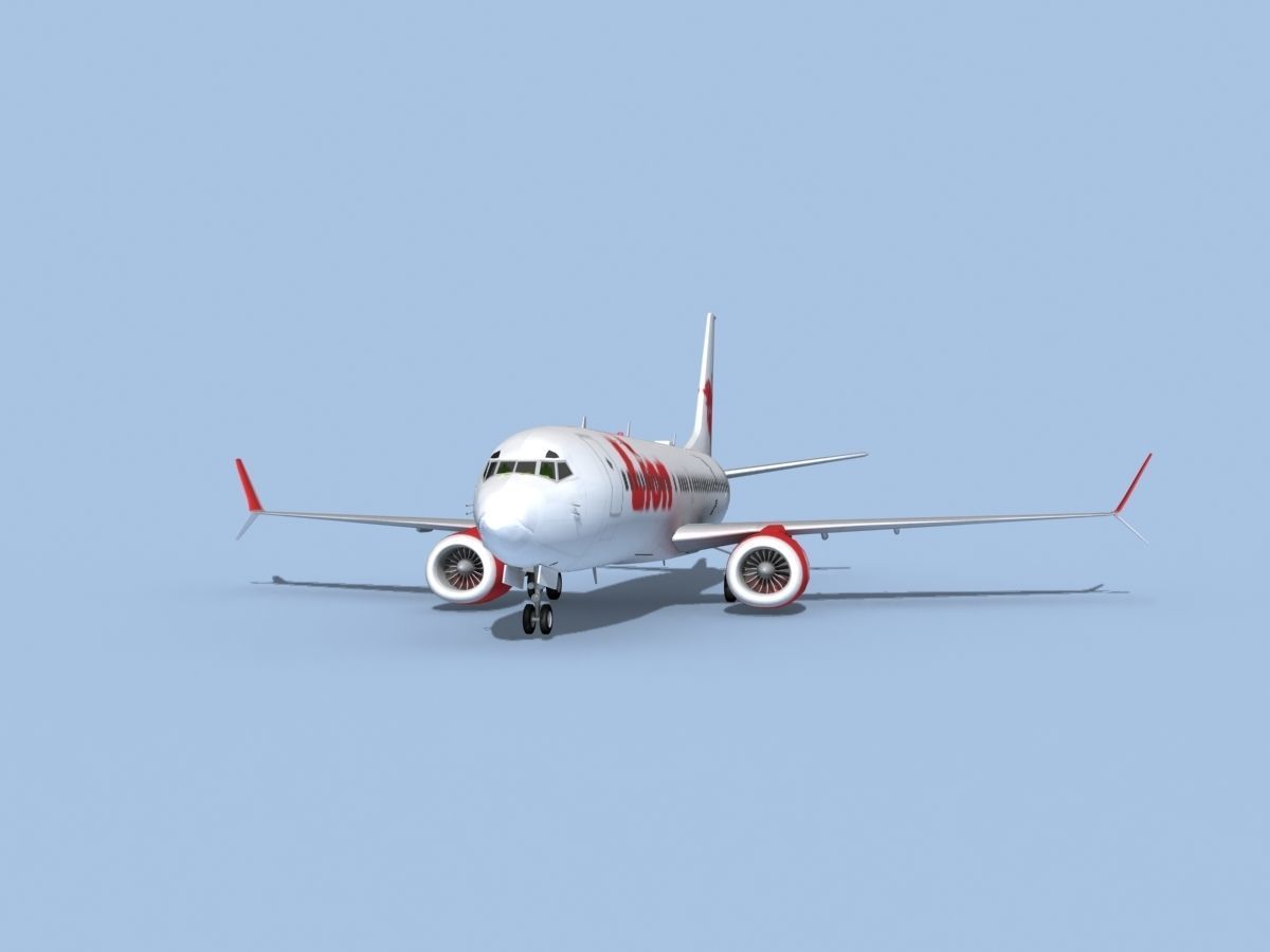 Boeing 737-800 Max Lion Air 3D model_1