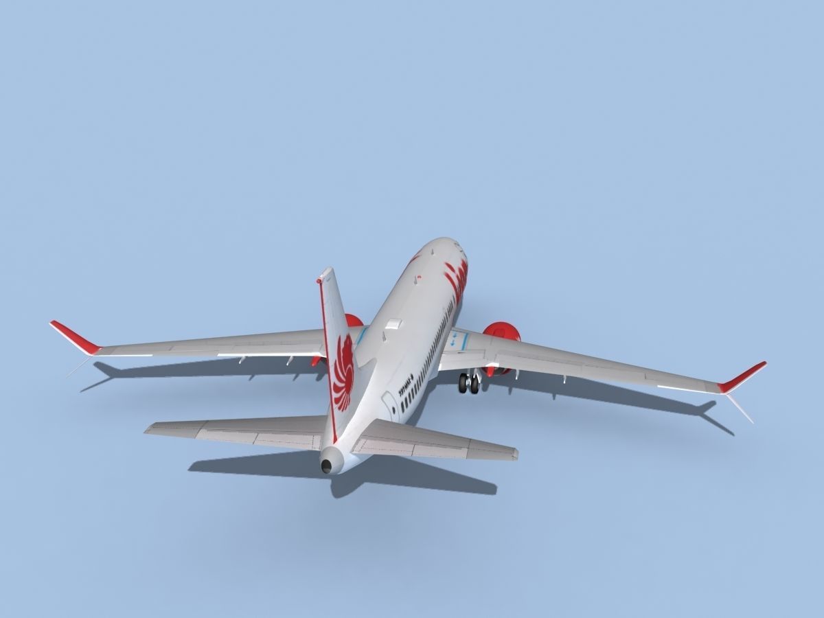 Boeing 737-800 Max Lion Air 3D model_6