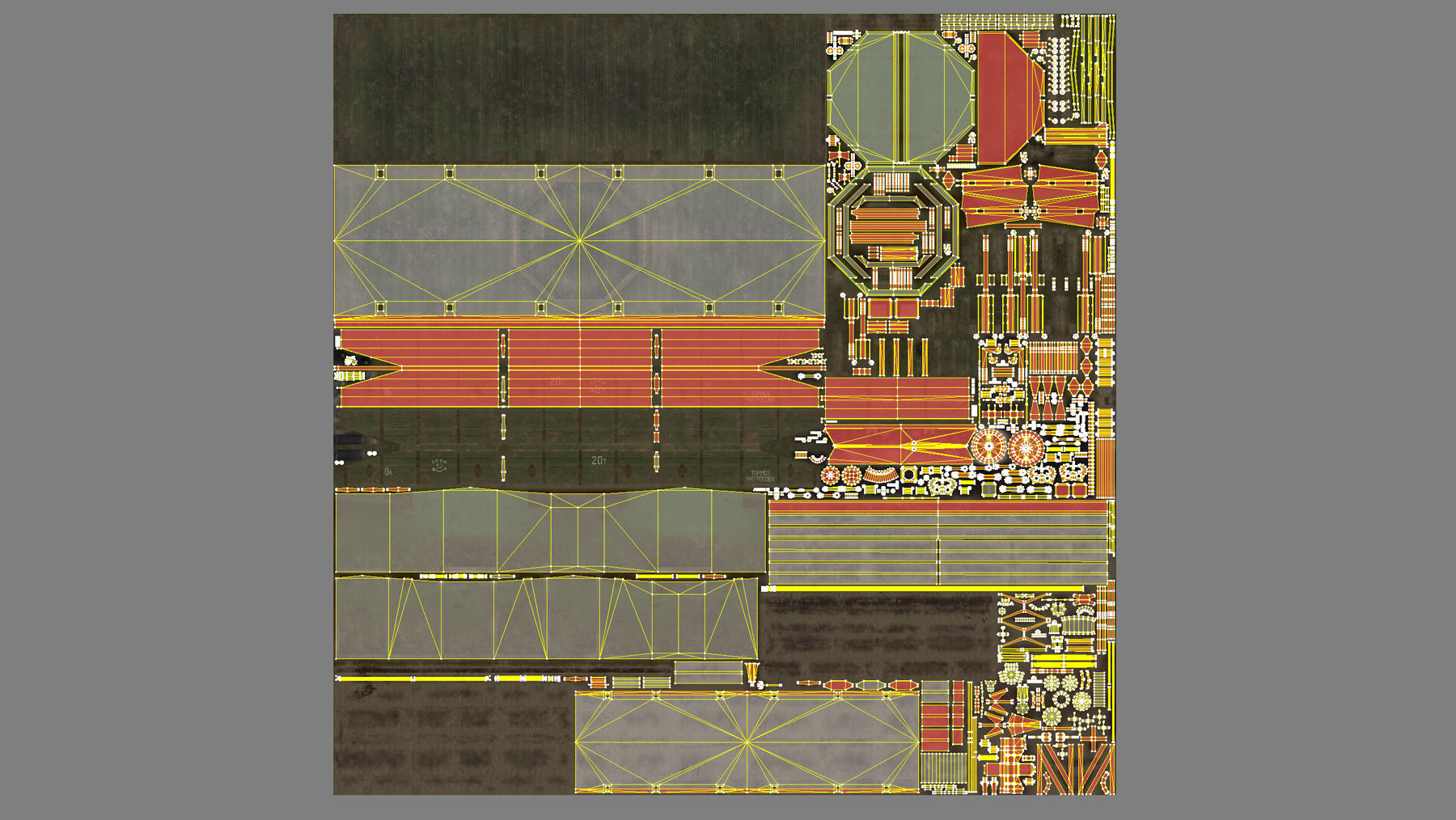Armored Train SPU-BP railway anti-aircraft platform Low-poly 3D model_37