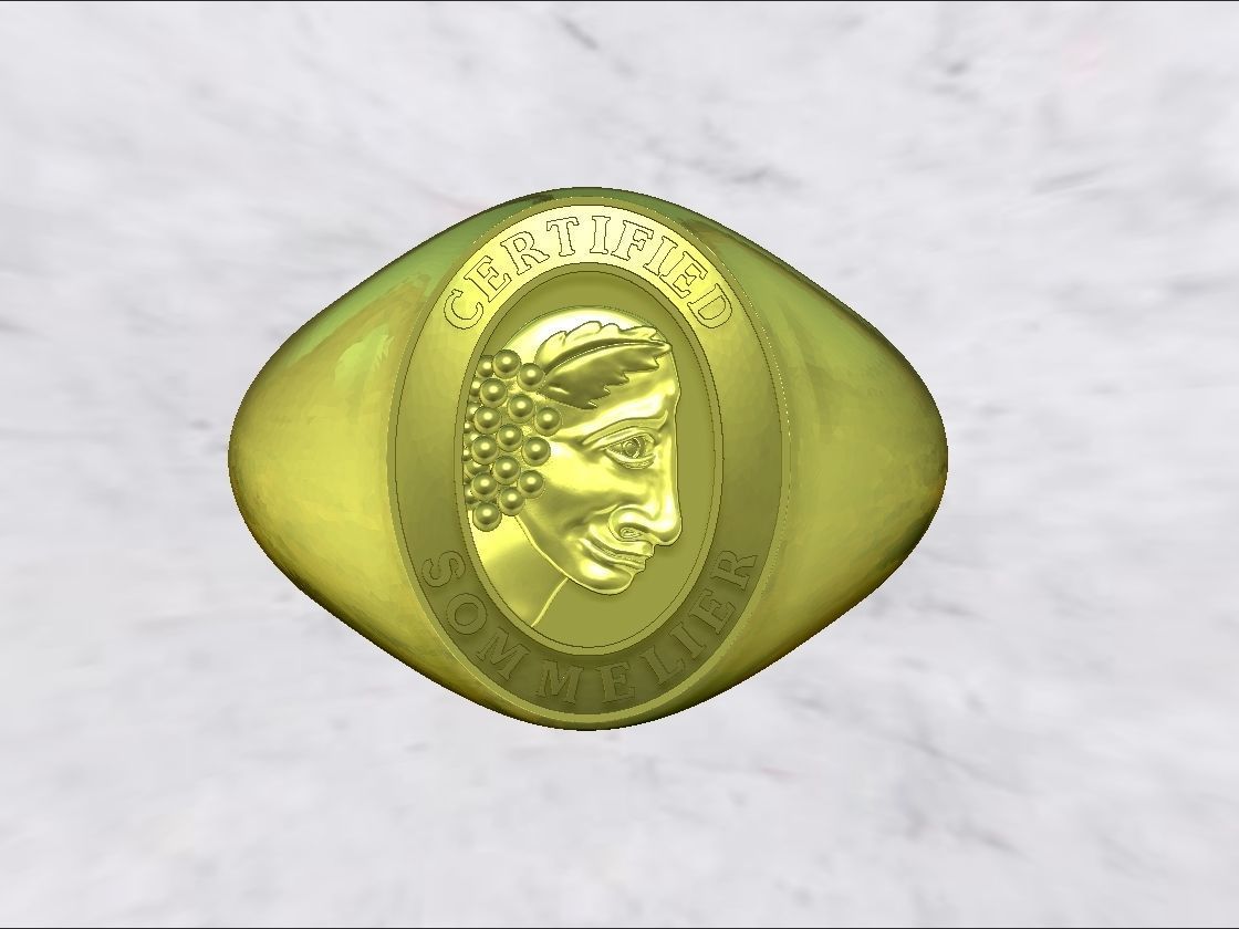 3D printable model signet ring with name of john lemoyne 3D print model_8