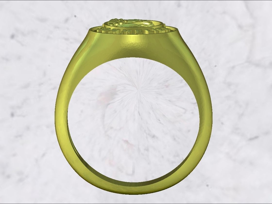 3D printable model signet ring with name of john lemoyne 3D print model_9