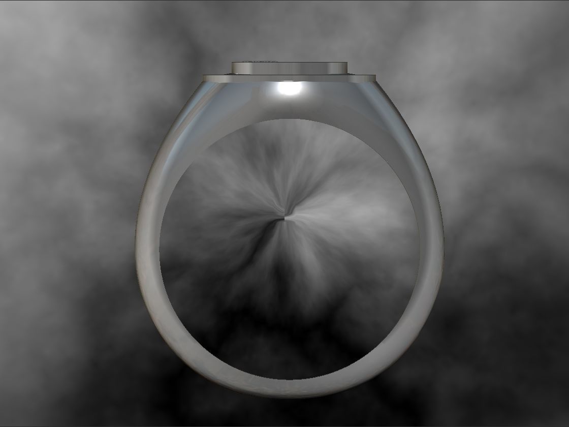 3D printable model signet ring with name of john lemoyne 3D print model_5