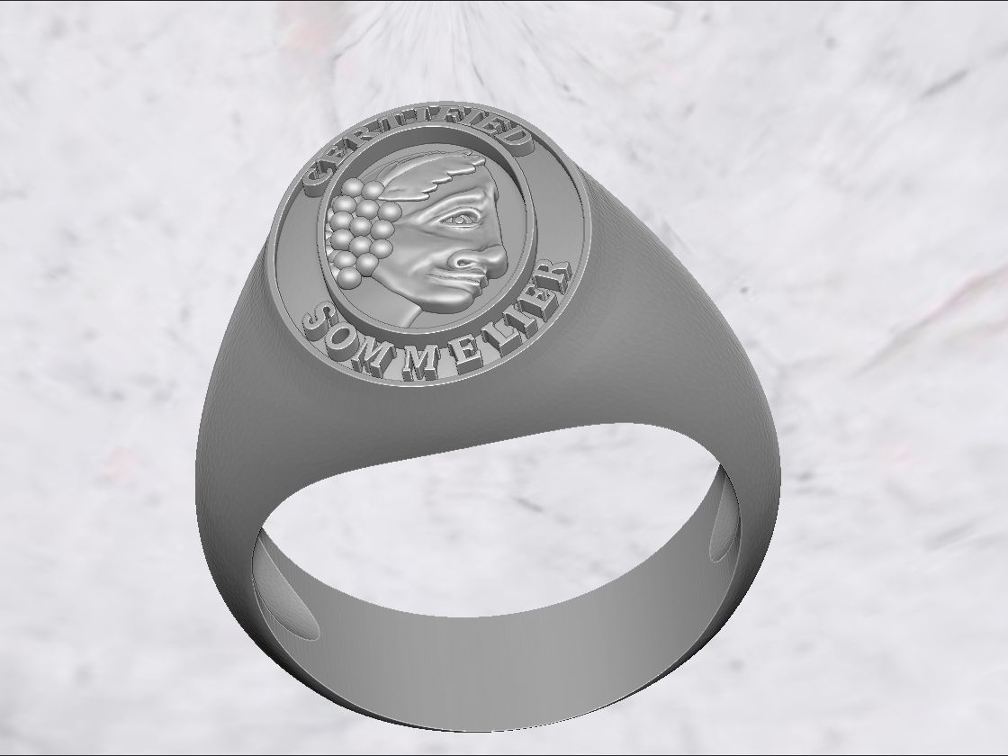 3D printable model signet ring with name of john lemoyne 3D print model_7