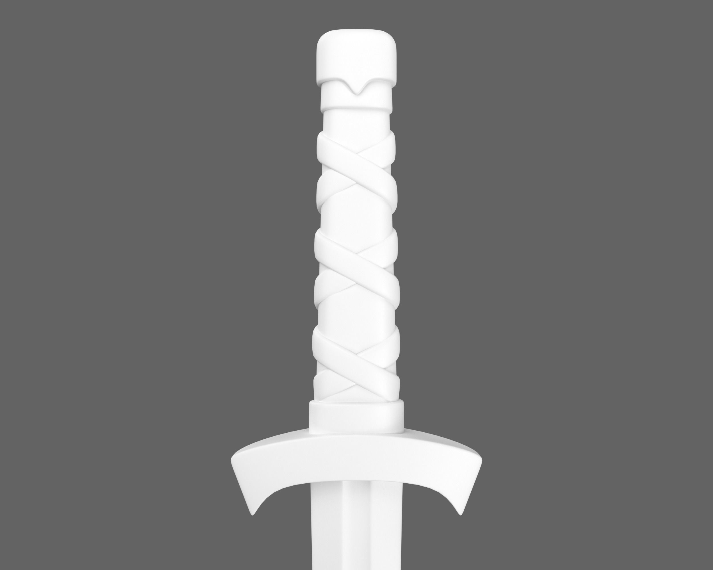 Ancient Viking Dagger Low-poly 3D model_12