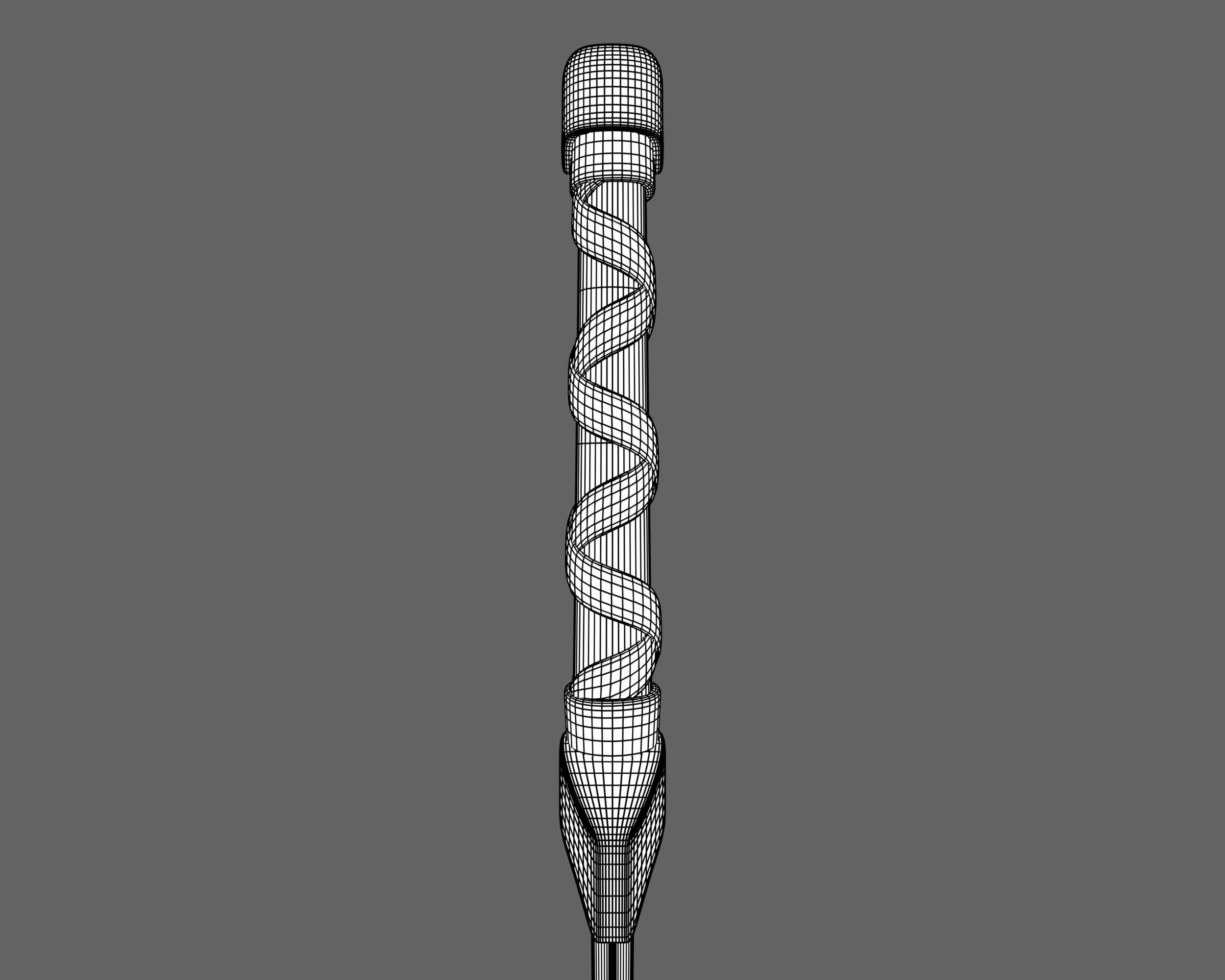 Ancient Viking Dagger Low-poly 3D model_16