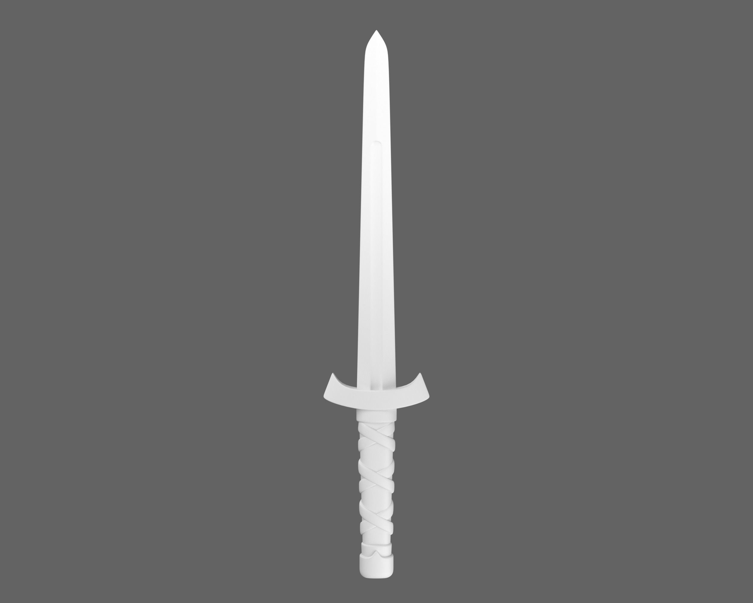 Ancient Viking Dagger Low-poly 3D model_6