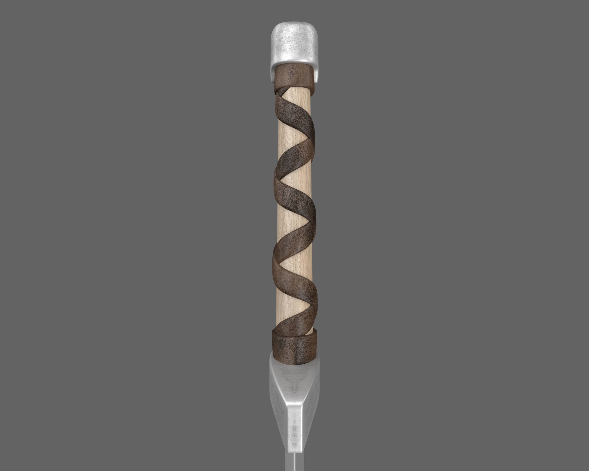 Ancient Viking Dagger Low-poly 3D model_14