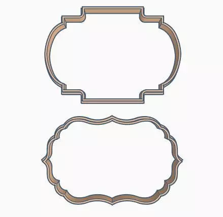 Labels Cookie Cutter Set 3D print model