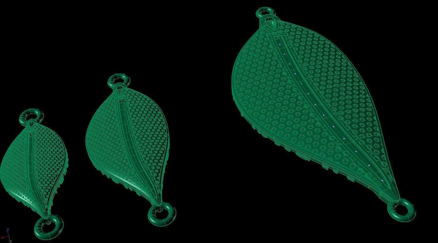 Leaf Pendant 3D print model_4